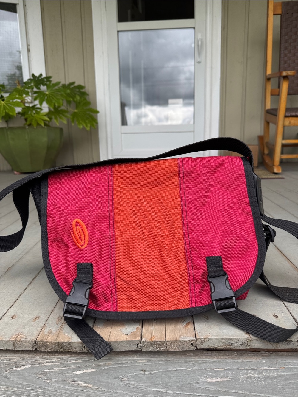 Timbuk2 Pink & Orange Messenger Bag